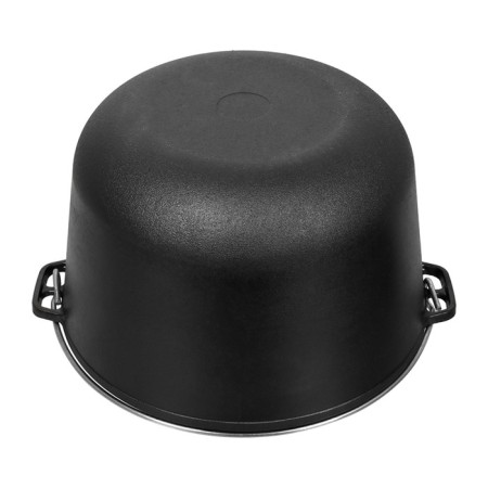 Kazan cast -iron boyscout, with a lid and an arc, 10 liters-4