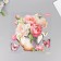 Interior plastic sticker "peonies" 40x31 cm
