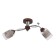 Chandelier 10066/2 2 xe27, 40W brown+chrome 56x20x21 cm