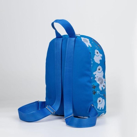 Baby backpack on lightning, blue color-3