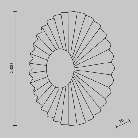 Bra Maytoni Mod233WL-L11BS3K, LED, 7 W, 76x300 mm, 510 lm, 3000k, brass-4
