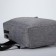 Youth backpack made of textiles, external pocket, gray color