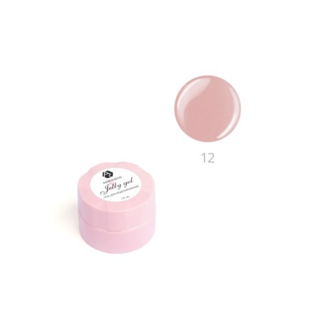 Gel-yel for adricoco nail modeling, camouflage, No. 12 Dusty pink, 10 ml