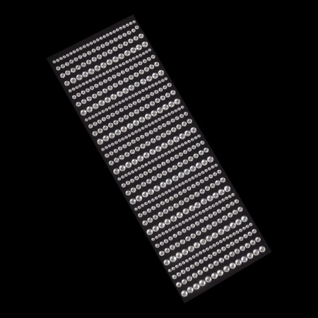 Rhinestones for nail decor, on a glue base, d = 3/4/5/6 mm, silver color-2