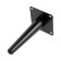 Furniture support Cappio OP08, h = 150mm, thick thickness 1.8, matte black color