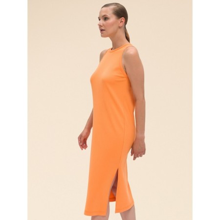 Female dress, size 50, orange color-3