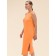 Female dress, size 50, orange color