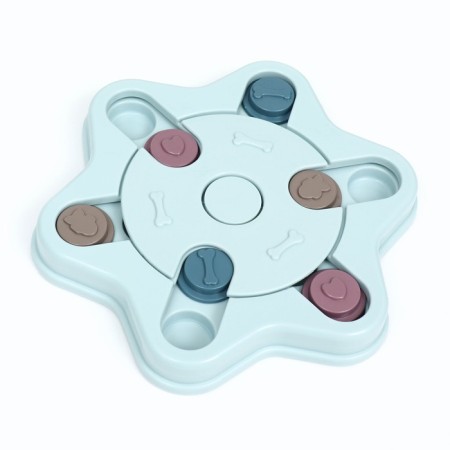 Intellectual toy for treats "Star", 24 x 3 cm, blue-1