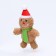 Soft toy for dogs "Snowman" with a squeak, 26 x 15 cm