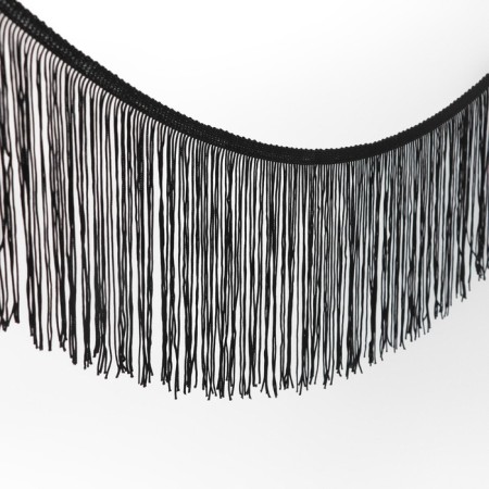 Decorative braid "Furger", 150 mm, 5 ± 0.5 m, black color