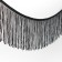 Decorative braid "Furger", 150 mm, 5 ± 0.5 m, black color