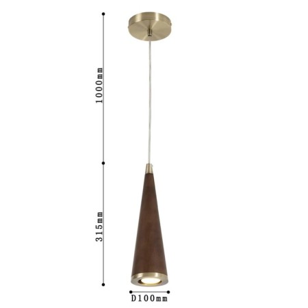 Suspension Coni 100 mm, GU10LED 5W-2