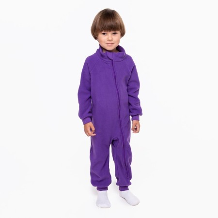 The overalls collar-hard, the color is purple, height 98-104 cm-1
