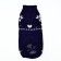 Clothing for dogs. Knitted sweater with "New Year" ornament, blue, size XL