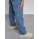 Warmed female trousers, size 48, blue color