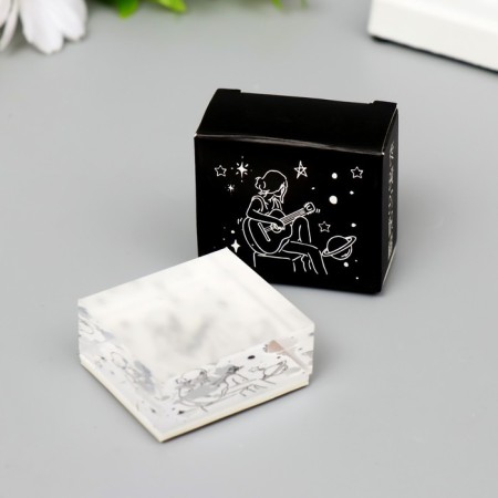 Acryl seal "Girl with guitar and night sky" 2x3.7x4.2 cm