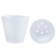 Plastic pot Live-In-Green with the “cone” tab, D = 14.5 cm, 1.3 l, the color is transparent