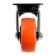 Furniture wheel CAPPIO, D = 75 mm, rotary, PVC coating