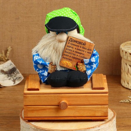 Amulet - brownie "Semyon on the chest", 26x20 cm, mix