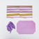 Self -assembly box "lines" lilac 15x15x15 cm