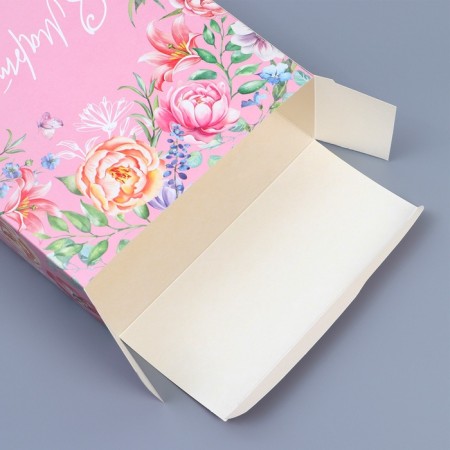Gift folding box, packaging, “March 8”, 22 x 30 x 10 cm-3