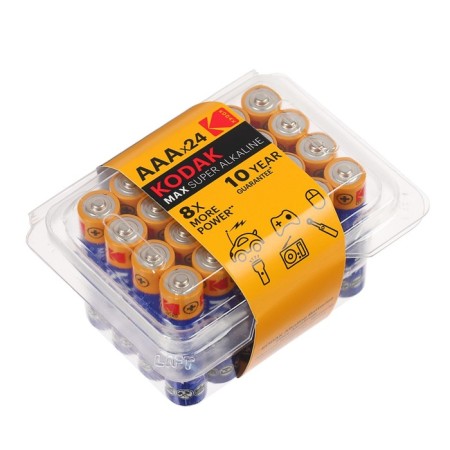 Alkalin battery Kodak Max, AAA, LR03-24BOX, 1.5V, boxing, 24 pcs.