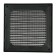 Ventilation grate "Vento" 2525VR, 250x250 mm, with a grid, detachable, graphite