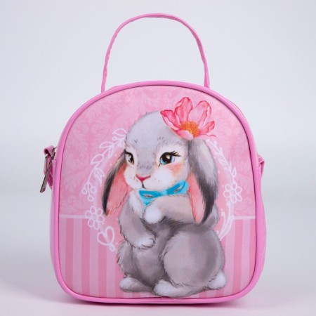 Children's bag for the girl "Bunny", 16x17cm, artificial leather-2
