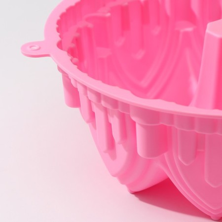 The form for baking the share "German cupcake. Castle ", silicone, 22 × 8 cm, color mix-3
