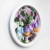 Wall watches, D-28 cm, kitchen, "lilac mood", silent
