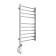 Domoterm electric heated towel rail "Cuba" P10, 500x1000 mm, left, chrome