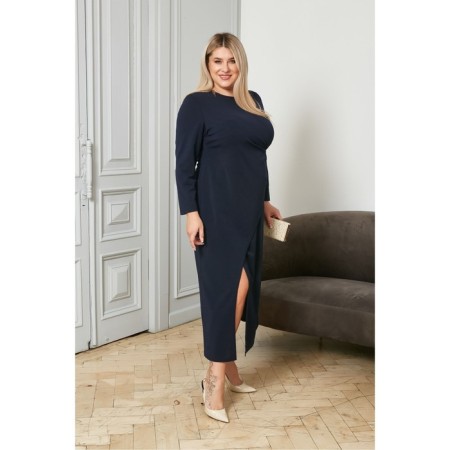 Women's dress, size 60, blue color-3