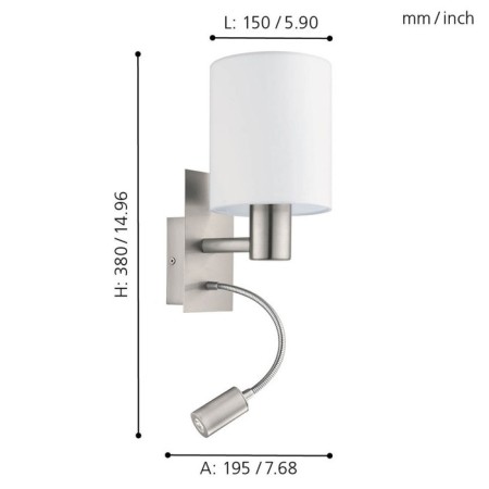 Sconces of LED Passteri 1x40W 1x3.5W-2