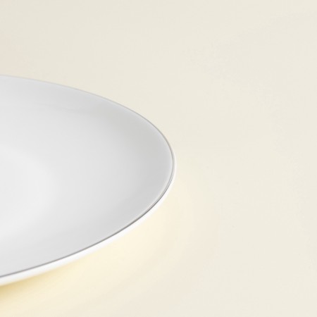 Sl Home “Cascon” plates, d = 20 cm, set 2 pcs, bone porcelain, white-5