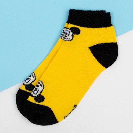 Socks Mickey Mouse, yellow, 12-14 cm-1