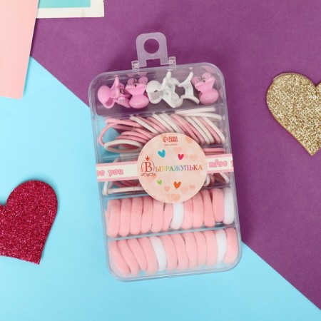 Hair set "Fidget" (69 pcs) Tenderness, mix-1