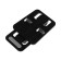 Luazon phone stand, folding, adjustable, rubber inserts, black