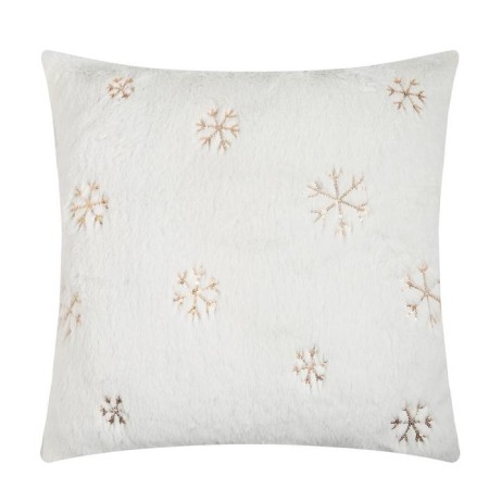Pillowcase decorative Ethel "Snowflake" gold 43 x 43 cm, 100% p/e