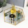 Standing interior glass with a mirror "polyhedron" 5x25x22.5 cm