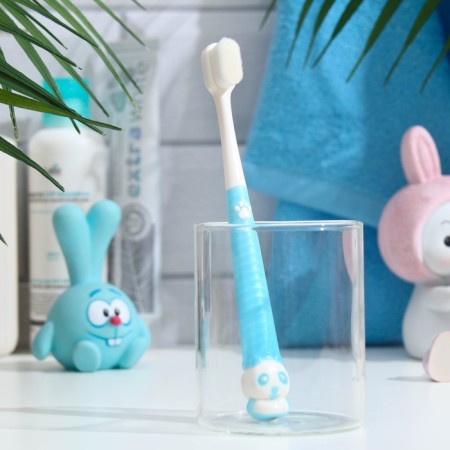 Dental brush, nursery, 2-9 years old, 10,000 bristles, 8 zones, ultramm, blue-1
