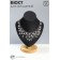 Bust for jewelry "Triangular shape", 15 × 9 × 20 cm, h = 20, black color