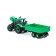 Tractor "Progress" with an on -board trailer, inertial, green color