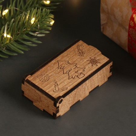New Year's box "Christmas tree" 7x4x2 cm