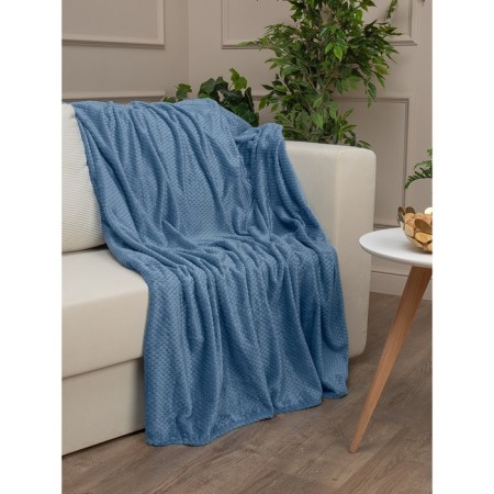 Texrepublic blanket, size 200x220 cm, blue color-3