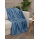Texrepublic blanket, size 200x220 cm, blue color