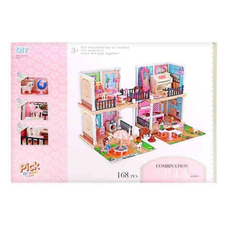 House for dolls "Dream" with a doll, pets and accessories-5