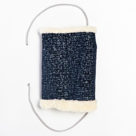Suspended fur tunnel for rodents, 19 x 12 x 13 cm, blue-1