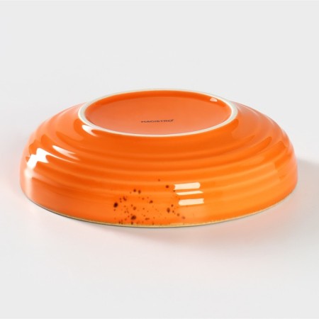 Porcelain deep porcelain Magistro "Cerera", 1.1 l, d = 22 cm, color orange color-2
