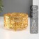 Summary metal per 1 candle "Circle. Wreath of leaves" gold d = 5.5 cm 11x11x5.6 cm