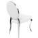 Stool on a metal frame ODDA Metal/Eco -leather, chrome/white 50.5x65x91 cm